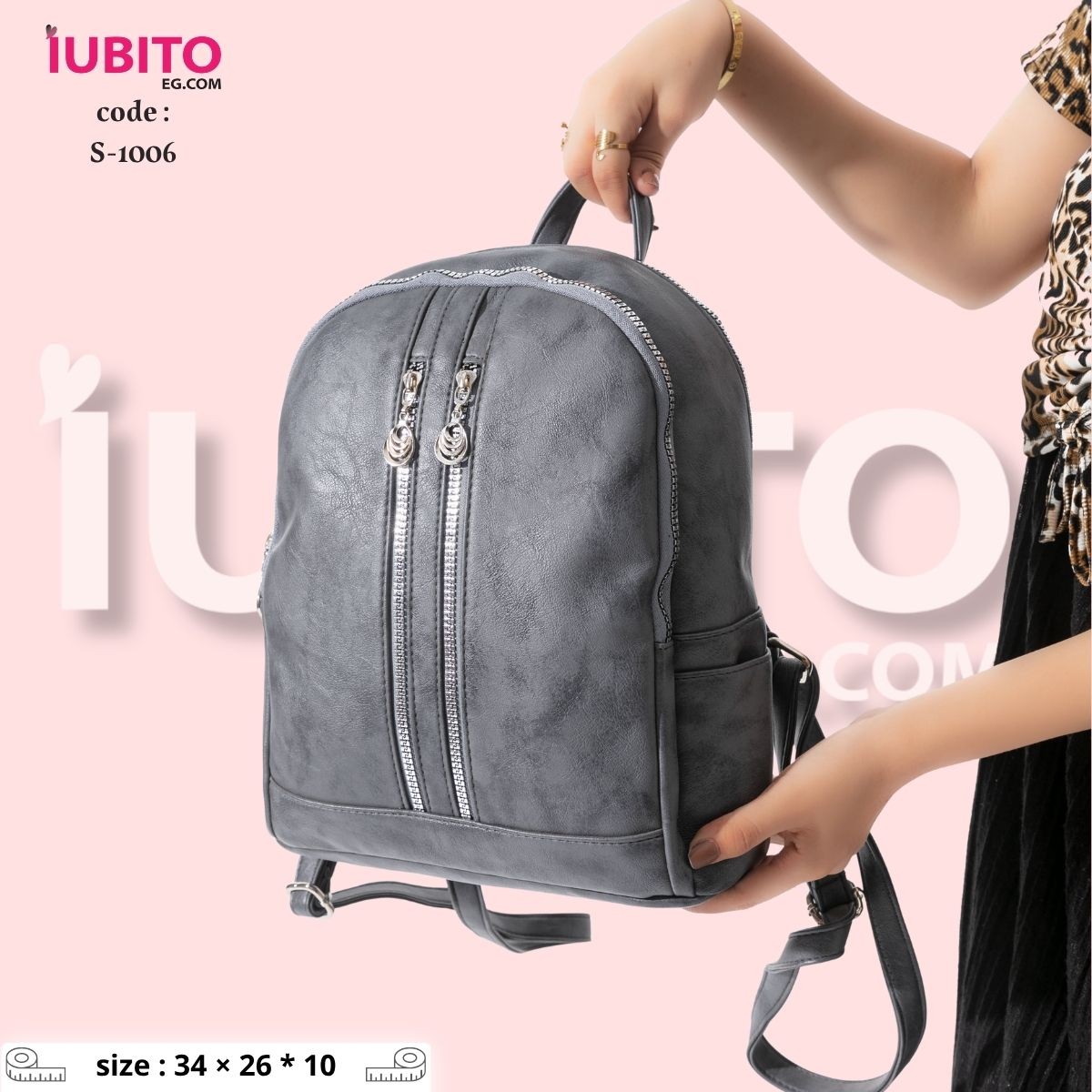 Women's Backpack - Grey - Code (S-1006)