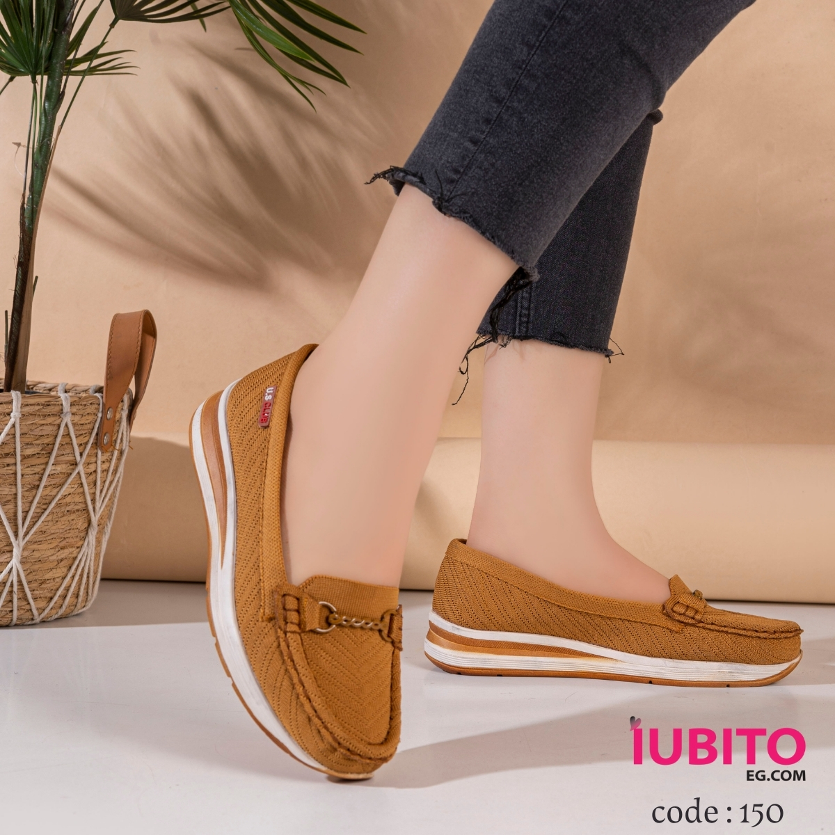 Women's shoes, 3 cm heel - Havana - Code (150)