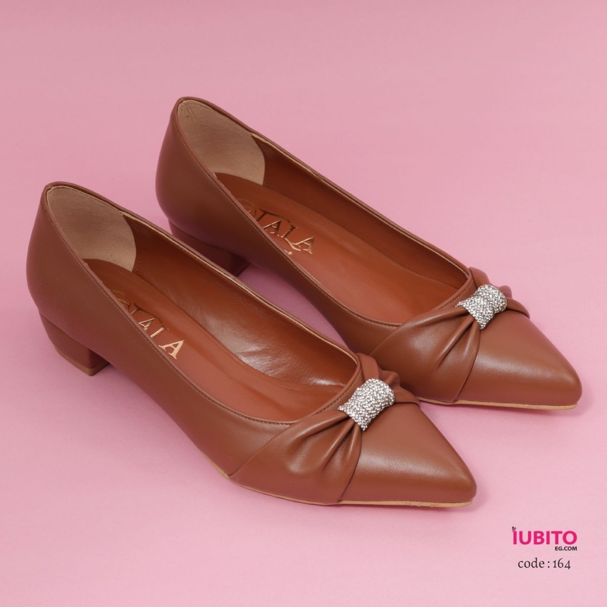 Women's 2 cm heel shoes - Havana - Code (164)